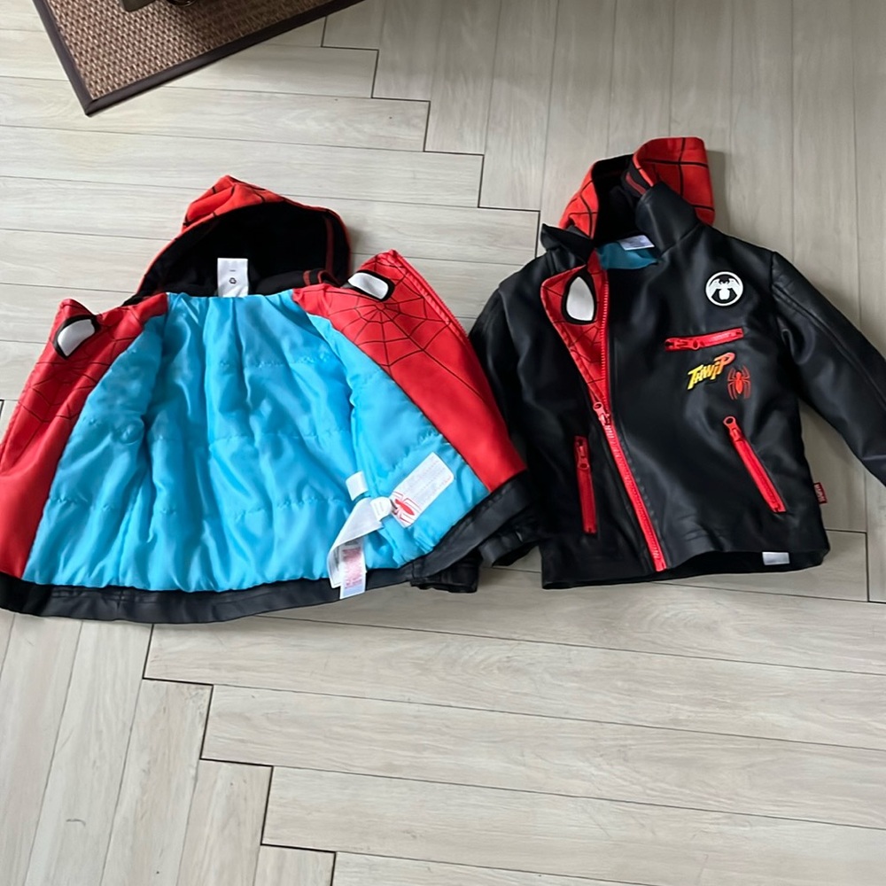 “Disney Spider-Man” - Leather-like jackets - Size 3 & 4 (both for price)
